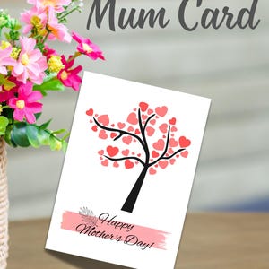 Mothers Day Card Printable Mum Card Mom Printable Card for Mom Greeting Card for Mom New Mom Gift Baby Shower Printable Mother Day Diy Craft