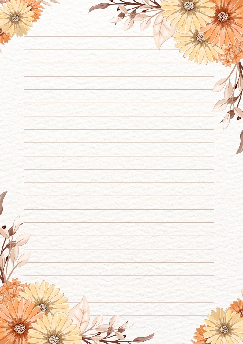 Printable Floral Stationery Printable Mother's Day Gift Printable to Do ...