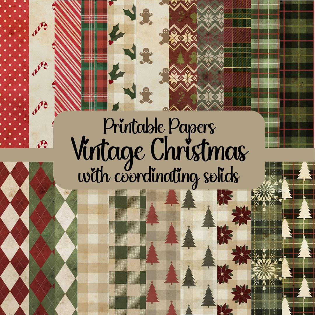 Vintage Christmas Printable Papers - Il 1080xN.5438574170 Bc79 