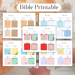 Christian Printables Bible Printable Bible Prayer Journal Pages Daily ...
