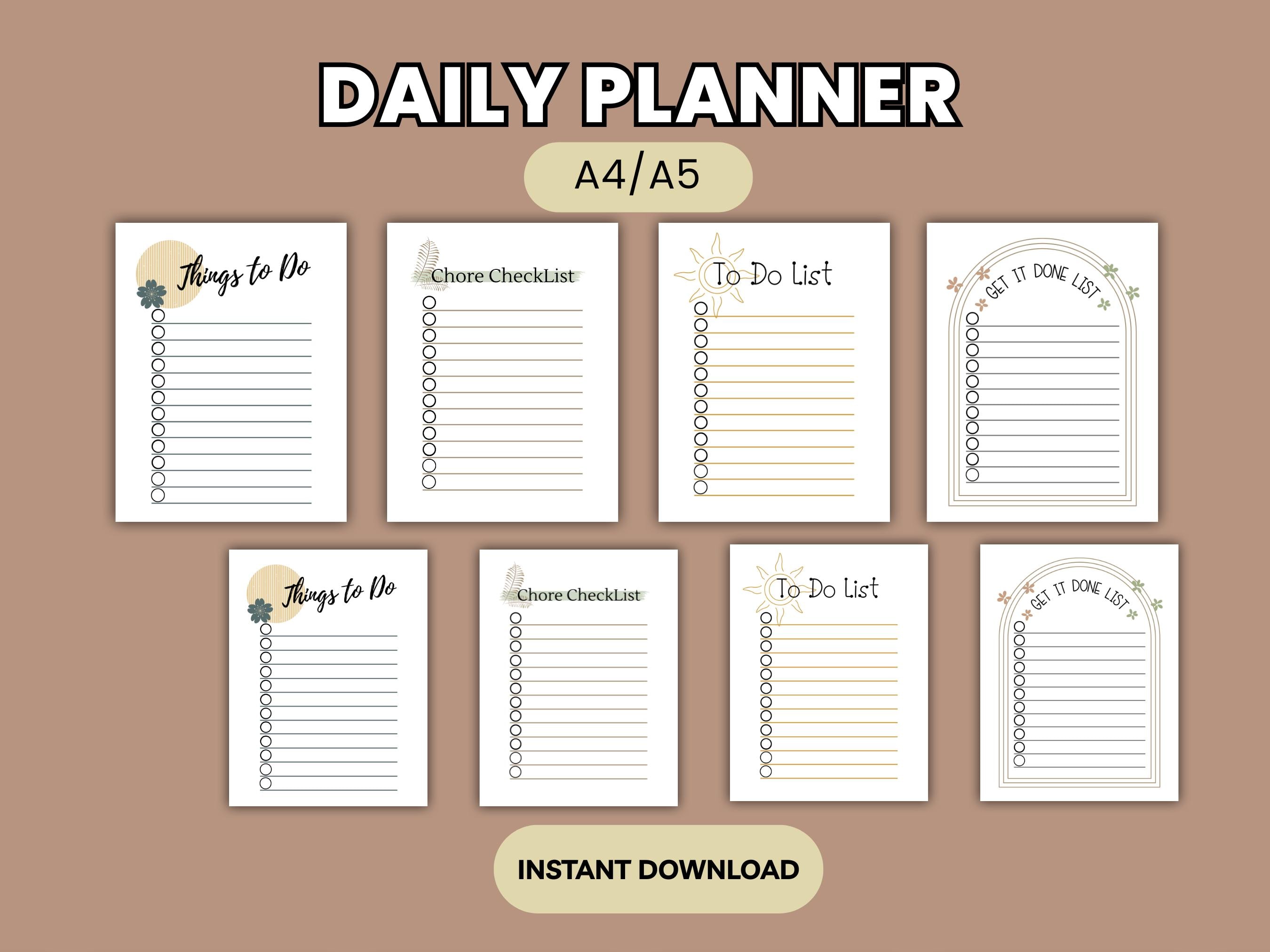 Boho Printable to Do List Bundle Boho Stationery to Do List Printable ...