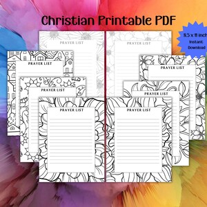 Kids Crafts Prayer List Printable Coloring Pages Christian Printable ...