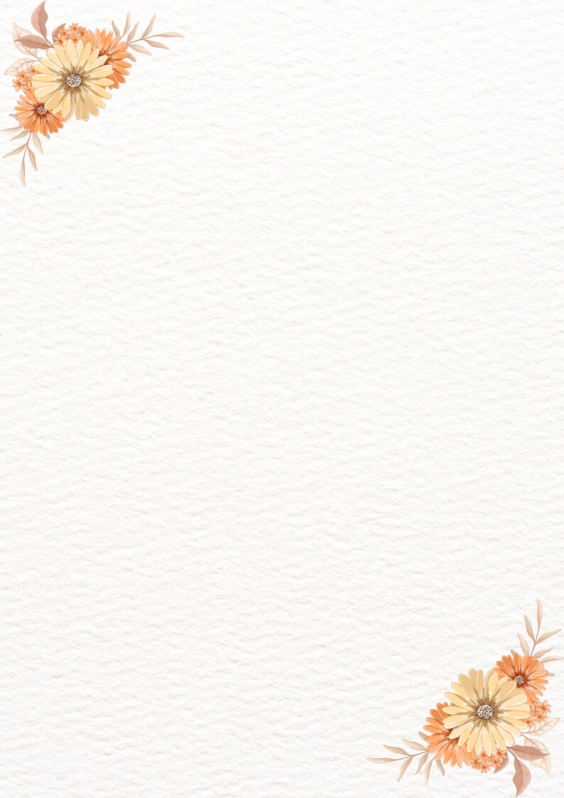 Printable Floral Stationery Printable Mother's Day Gift Printable to Do ...