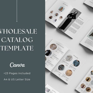 Editable Wholesale Line Sheet Template | Wholesale Catalog & Price List Template | Canva Wholesale Order Form | Line Sheet for Wholesale