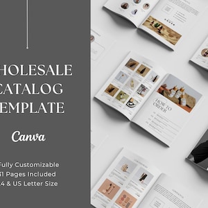 Editable Wholesale Line Sheet Template | Wholesale Catalog & Price List Template | Canva Wholesale Order Form | Line Sheet for Wholesale