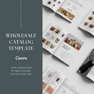 Editable Wholesale Line Sheet Template | Wholesale Catalog & Price List Template | Canva Wholesale Order Form | Line Sheet for Wholesale