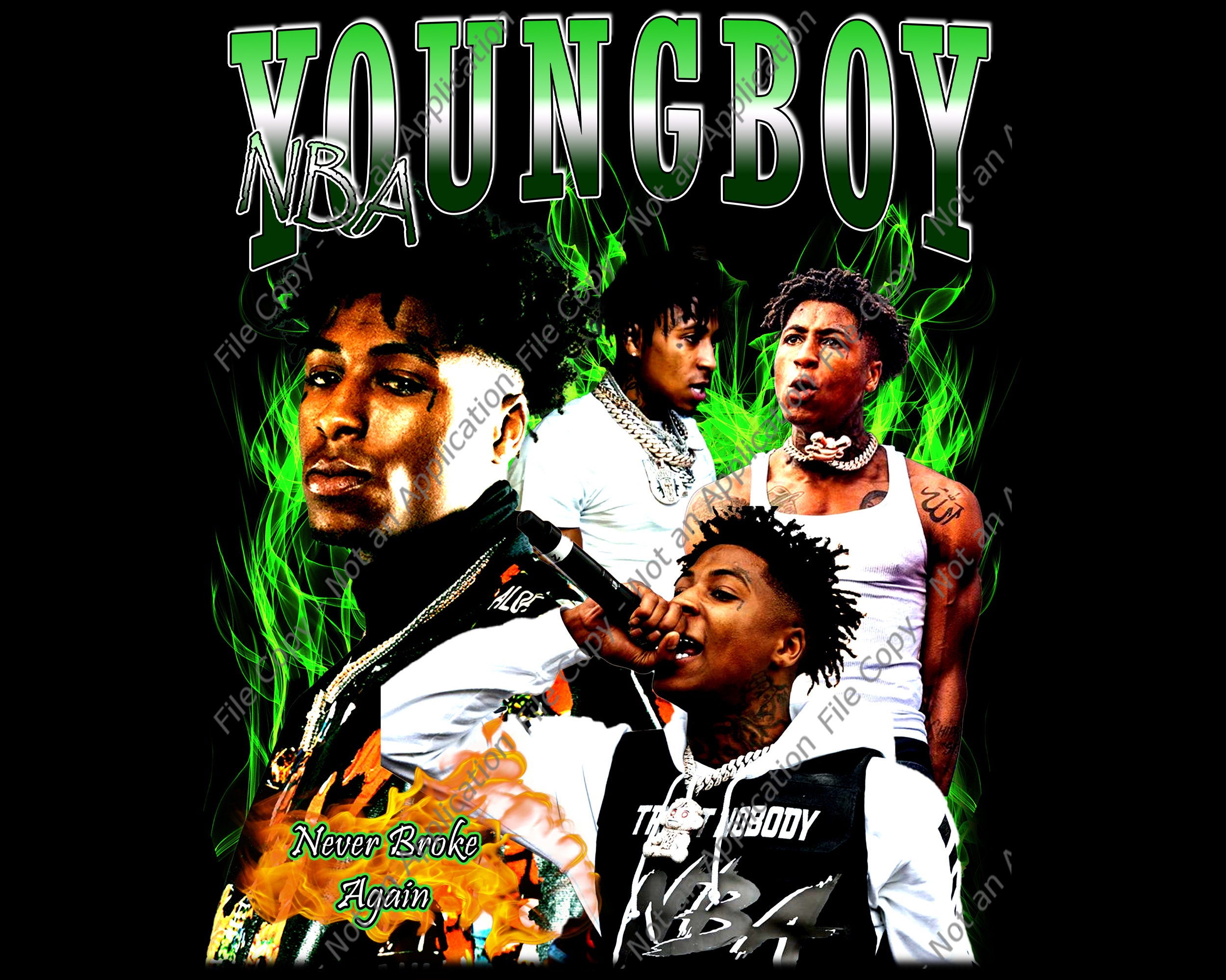Youngboy Png T-shirt Design Bootleg Tees Design Ready to - Etsy
