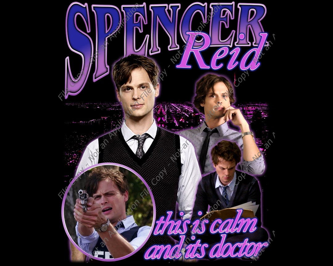Spencer Reid Png Criminal Minds Tshirt Design Ready to Etsy