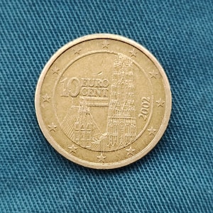 Rare 10 euro cent 2002 Austria