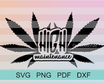 Alto mantenimiento #2 SVG PNG PDF DxF Descarga digital Cricut, Glowforge, plantilla Xtool, vinilo Htv, artesanía, imágenes prediseñadas, quema de madera, grabado