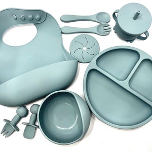 Nala Baby Feeding Set of 7, Silicone Baby Tableware Set, Food Grade Infant  Dinnerware Set, 1 set - Kroger