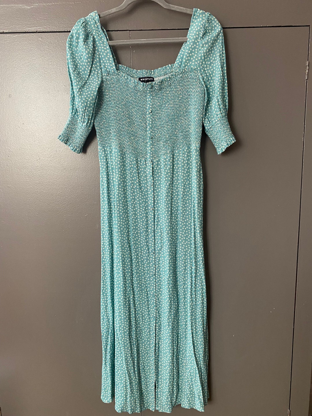 Whistles Sage Green Dress Etsy