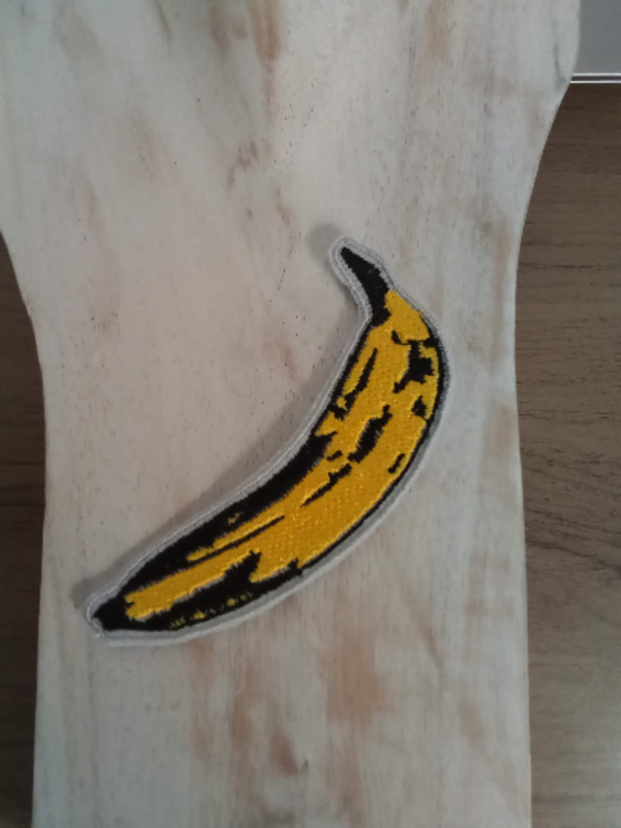 Toppa Termoadesiva A Forma Di Banana Con Paillettes - Ricamata, 5,7 X 4,8 Cm, Per Vestiti, Borse, Cucito O Stiratura