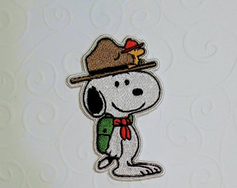 Snoopy Rangers, Scout, bestickter Aufnäher zum Aufbügeln, handgefertigt 9 cm x 5,5 cm
