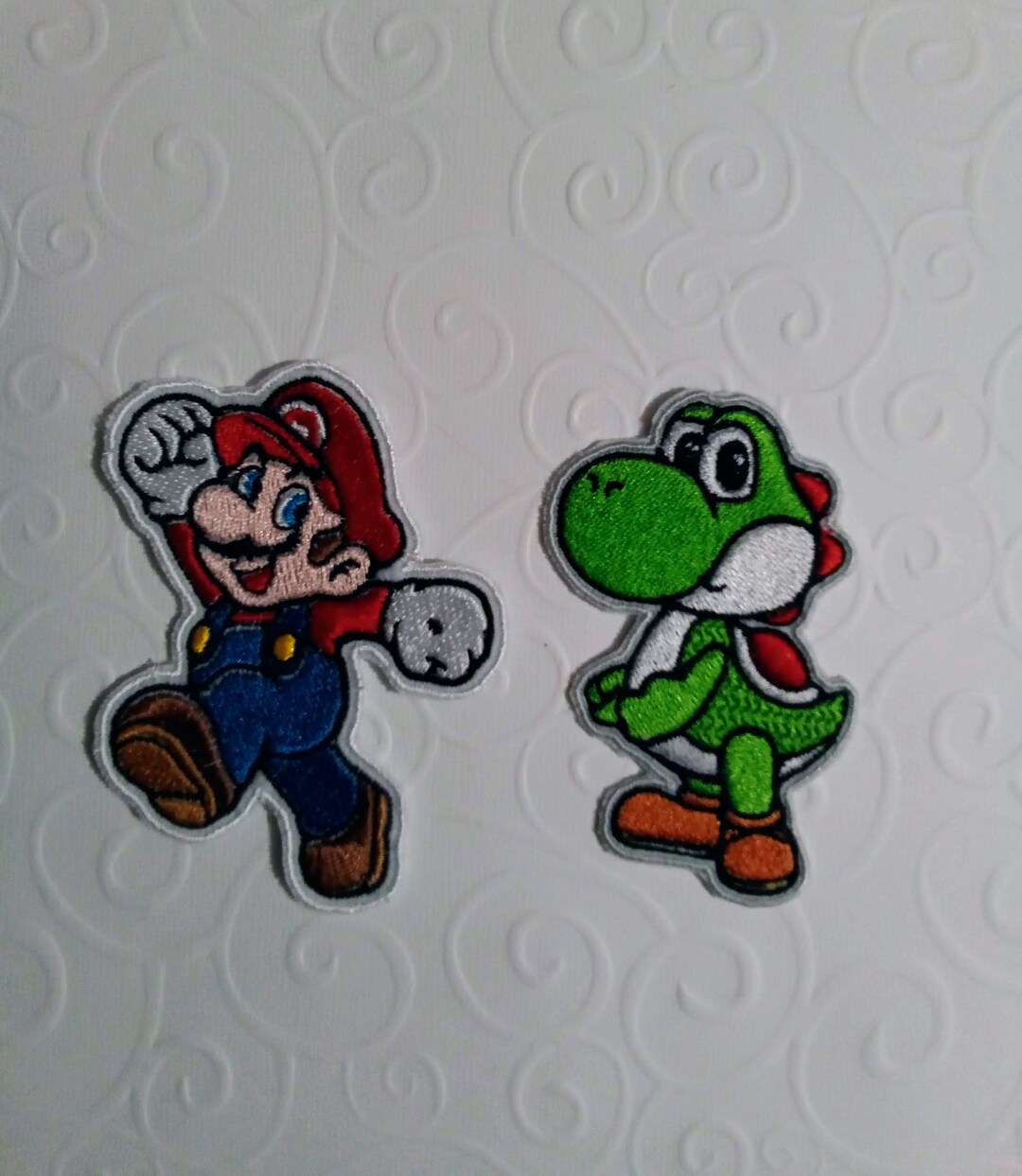 Mario Gioco Di Ferro Ricamo Fatto A Mano Su Patch Mario Patch - Foto 12
