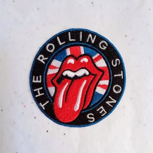 Rock and roll patch, bannière brodée Rock N Roll, écusson thermocollant rock  pour veste, patch personnalisable 12 cm -  France