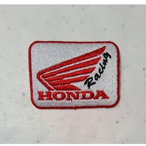 Honda Racing F1 Embroidered Iron-On Patch, 6.5 cm x 5 cm