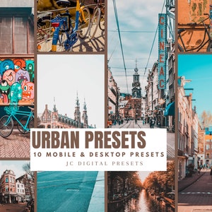 10 URBAN mobile & desktop Presets |Instagram Post|Aesthetic|Vintage| Visual|Street Presets |BloggerPresets|City Photography TravelPresets