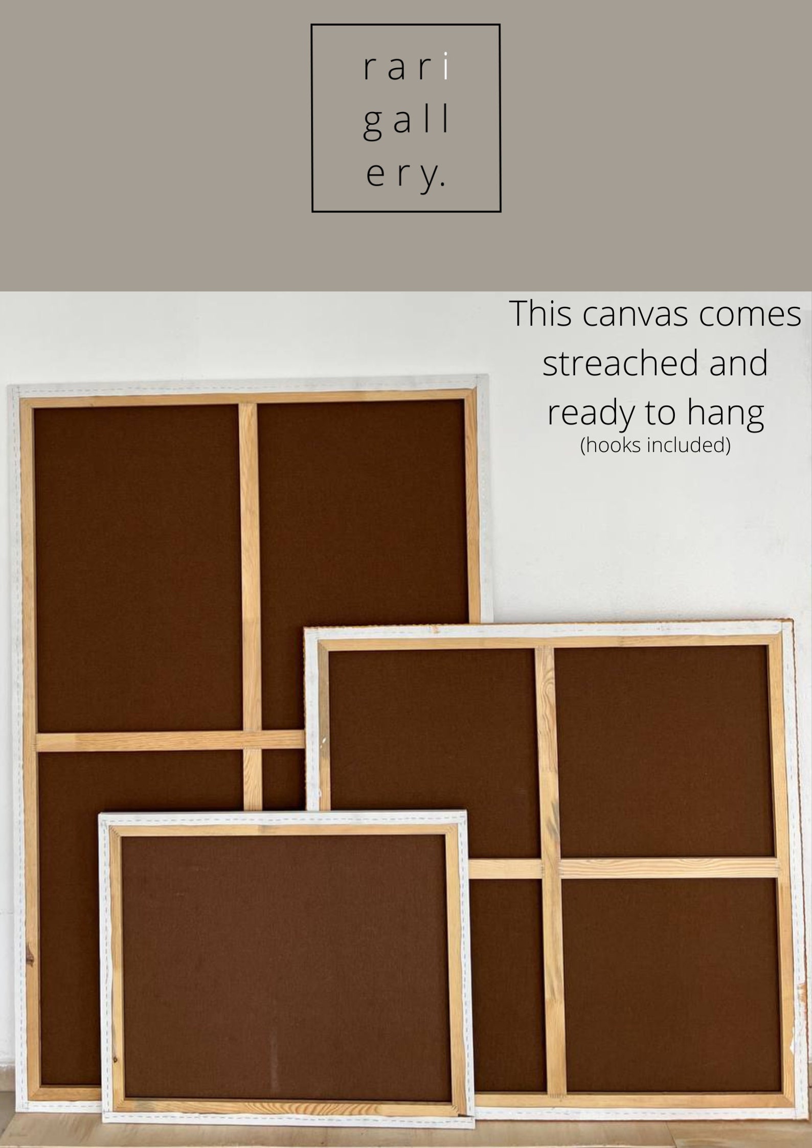 Set of Two Textured Wall Art, Boho Decor, Plaster Wall Art in Wabisabi Style on Stretched