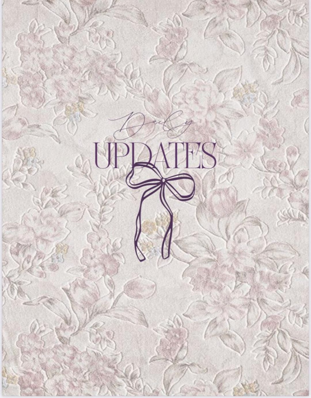 DAILY UPDATES BOOK Template (pastel Pink Edition) - Etsy