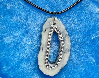 Handmade Geode Rhinestone Pendant Necklace: Epoxy Resin Jewelry