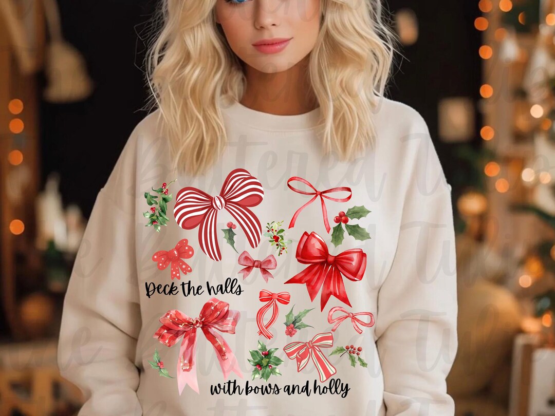 Deck the Halls With Bows and Holly Croquette Christmas Digital Download ...