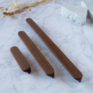 Drawer handles from American Walnut - Ikea Pax handles, Wood handles, Drawer Pull handles, Cabinet pulls, Cabinet handles, Kitchen handles