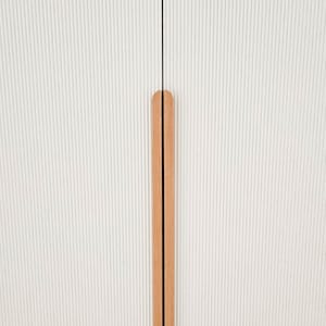 Maniglia per armadio lunga fatta a mano in rovere FSC: maniglia minimalista per mobile