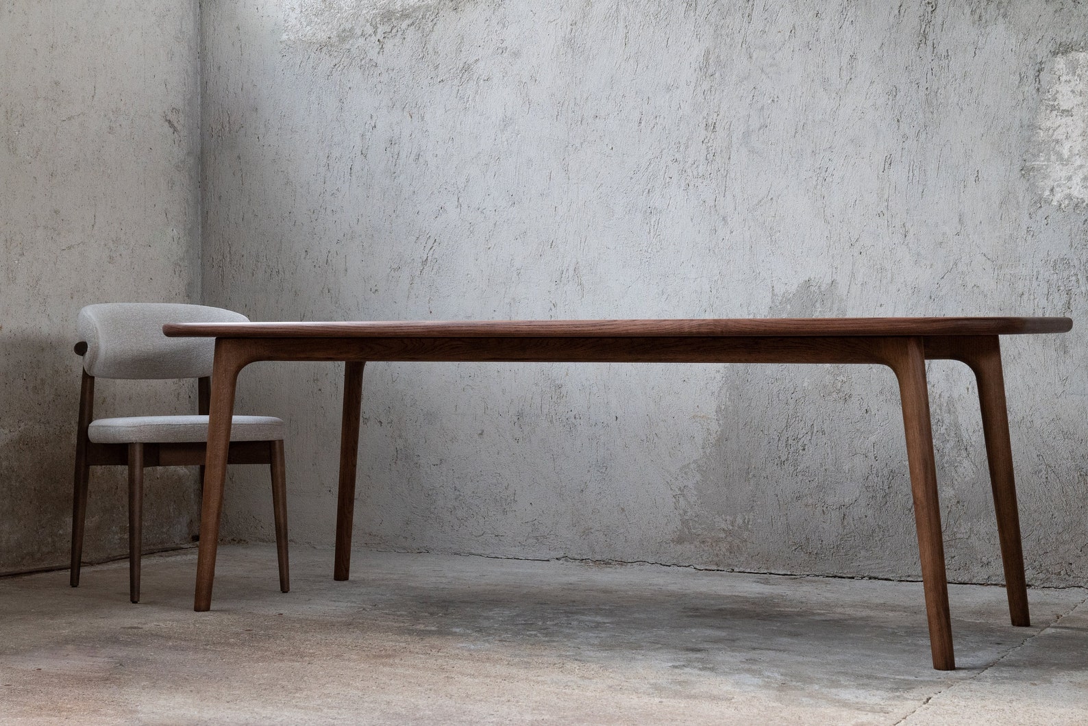 Dining Table From Premium Oak Wood Big Dining Table, Modern Dining ...