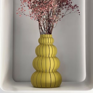 Vase - Sunwave - home decor handmade minimalist vase bohemian, wildflower modern vase for living room, perfect gift