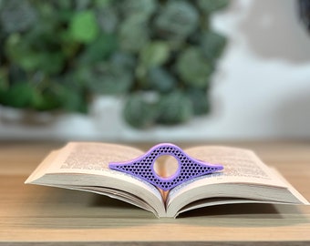 Book ring page holder honeycomb for gift reader book tool thumb page holder accessory gift idea fo reading moment
