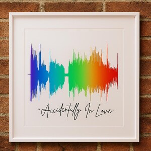 Custom Waveform & Lyric Art (Rainbow)