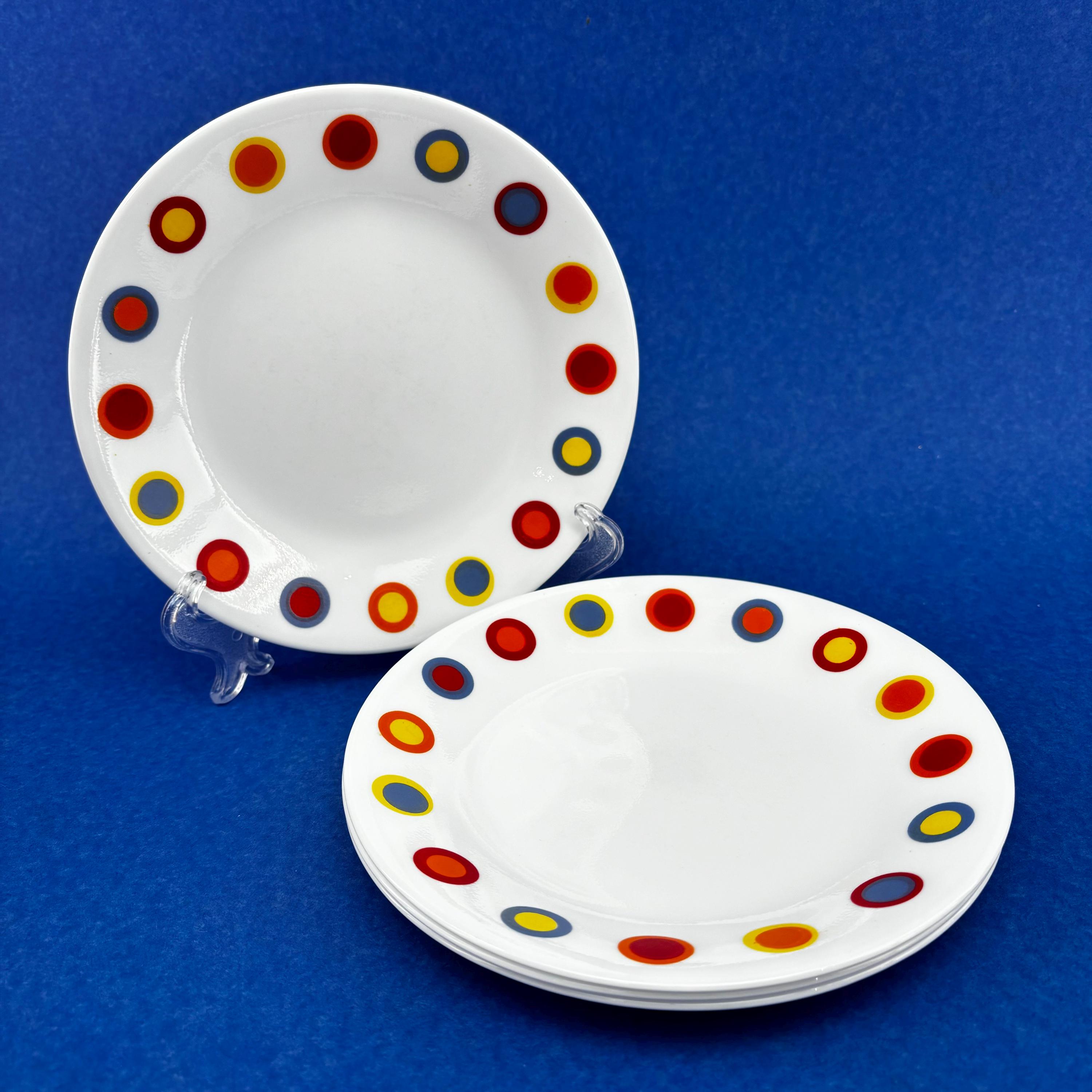 Corelle Hot Dots Bread Side Dish Plates