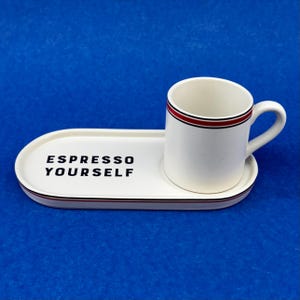 Espresso Mug and Saucer Duo by Indigo - Funny Kitchen Gift