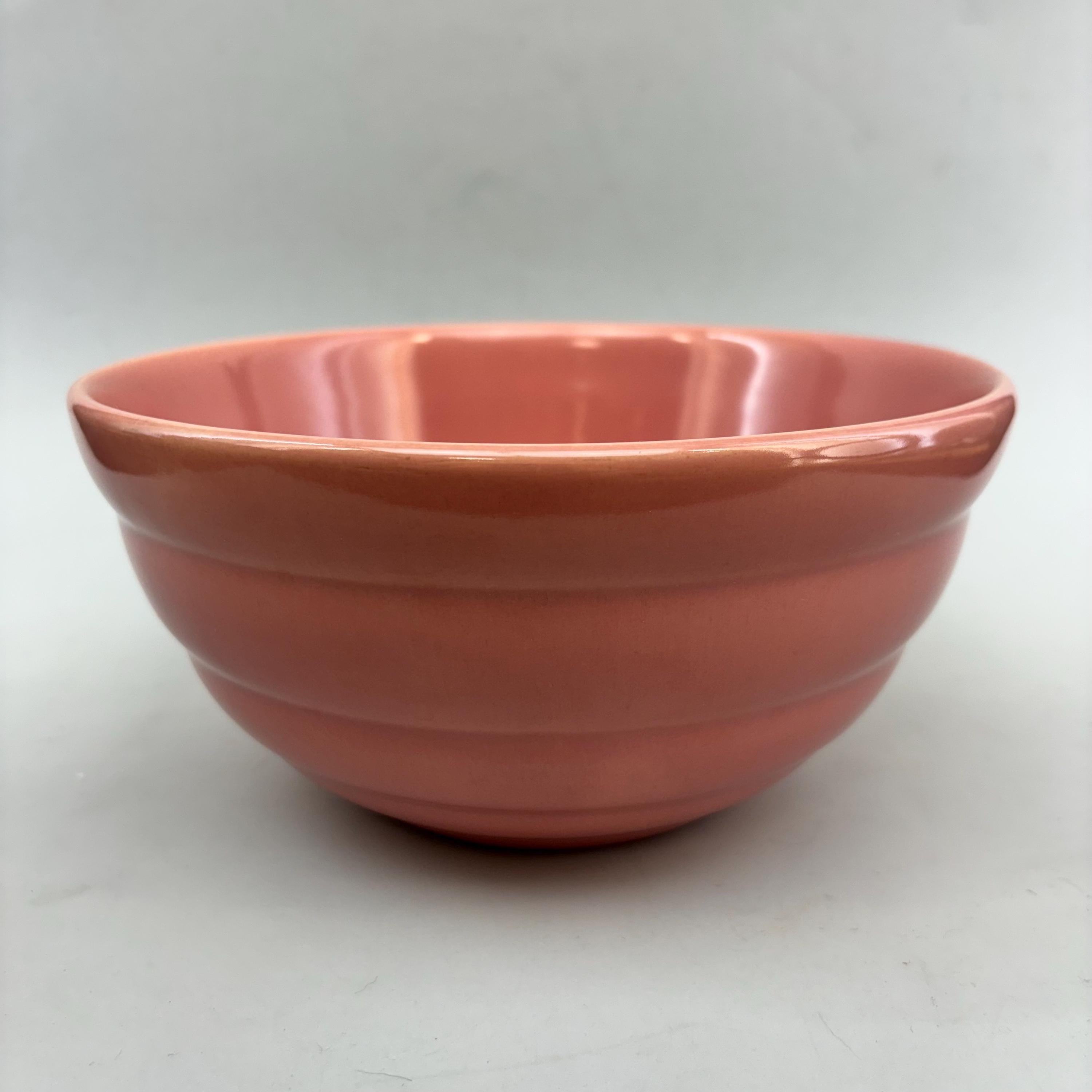 Pink Peach Bauer Pottery Nesting Mixing Bowl 8” - Etsy