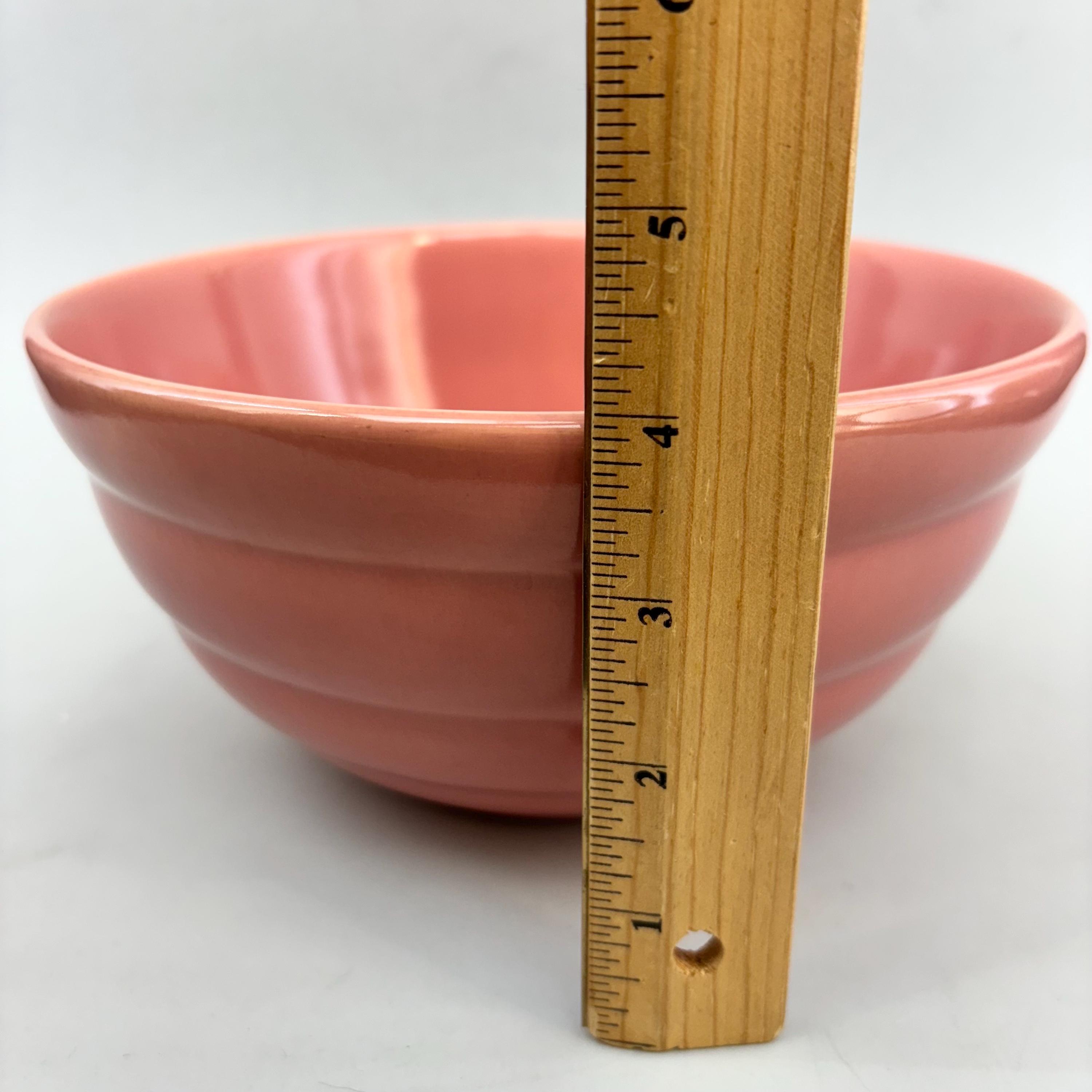 Pink Peach Bauer Pottery Nesting Mixing Bowl 8” - Etsy