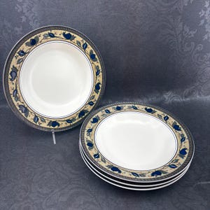 Denby Servizio Da Tavola Coupe Blue Haze - 12 Pezzi Per 4 Persone, Gres