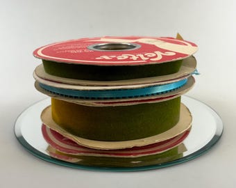 Vintage Ribbon Mixed Lot - Wrapping Ribbon and Gift Wrap Assortment