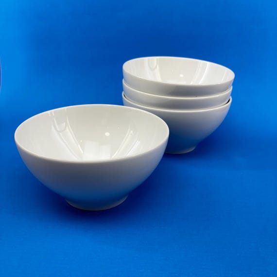 PAIR of Ikea 365 Susan Pryke 6” White Soup or Cereal Bowl