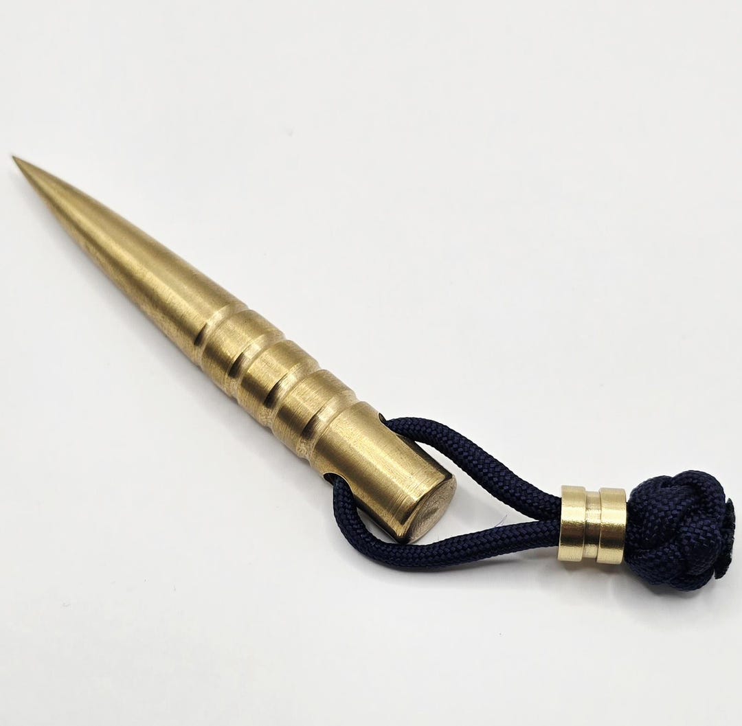 Real Spike Ropes Handmade Brass Marlin Spike With Lanyard - EDC Tool for Knotwork & Rope ...