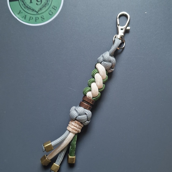 Pastel Paracord Keychain
