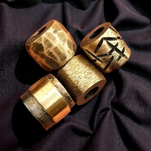 Handmade Brass EDC Beads – Multiple Textures & Finishes Available