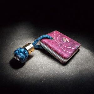 Handmade Stabilized Ripple Maple Worry Stone – EDC Fidget with G10 Liners
