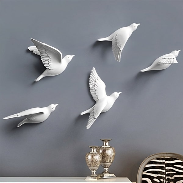 Flying Birds Wall Art Etsy UK