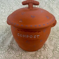 Pottery Compost Pot / Compost Bin / Composting / Pottery Jar /pottery ...