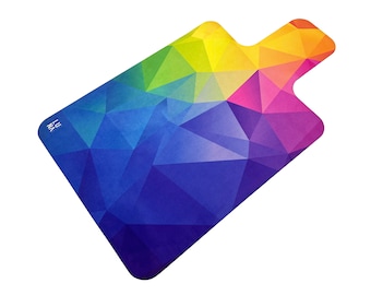 Rainbow Prism Pilates Reformer Mat: Non-Slip, Hygienic with Carry Bag