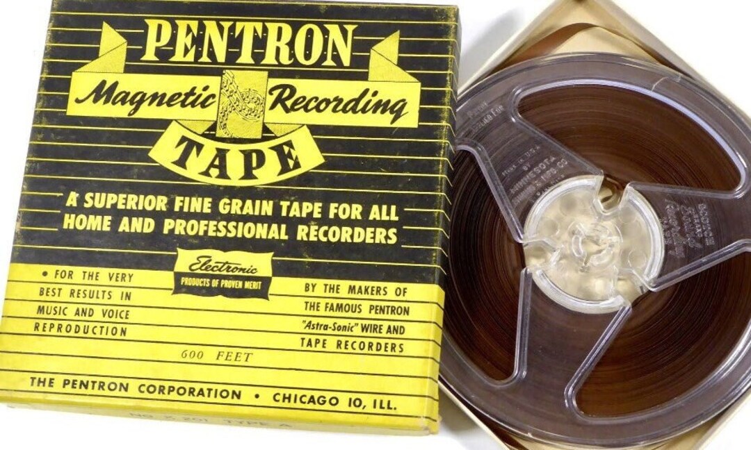 Vintage Pentron Recording Tape 1960s Etsy