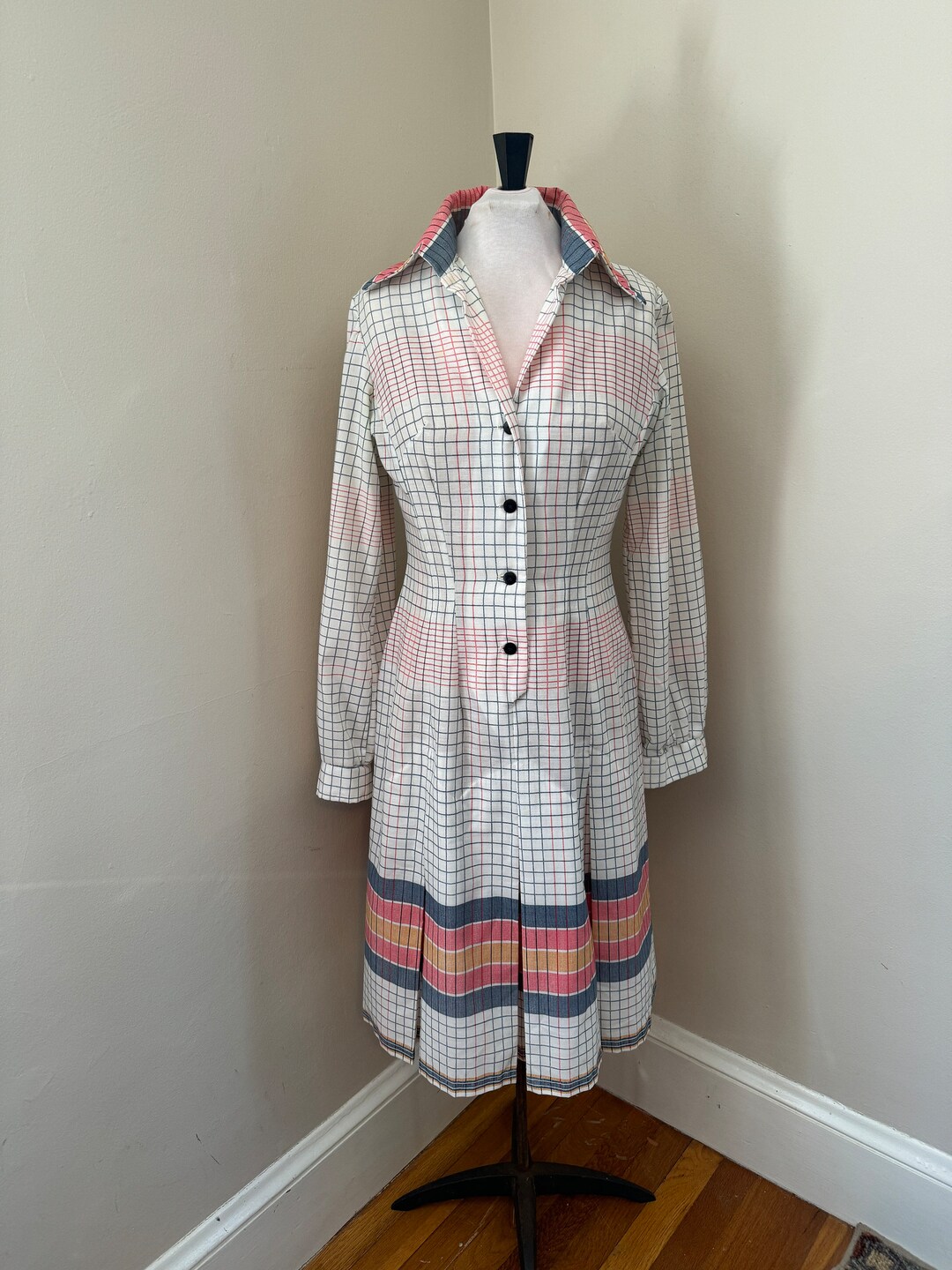 Shirt Waist 1950's Day Dress Blousy Sleeve Size Medium - Etsy