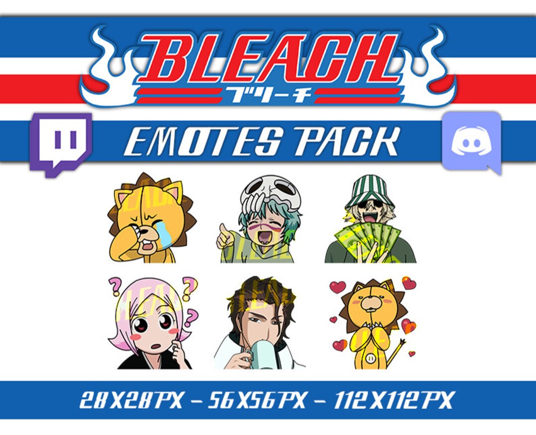 Emotes Pack Anime Bleach / Twitch / Discord - Etsy