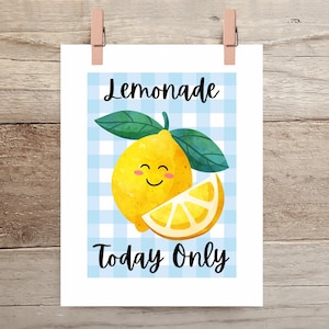 Ideas lindas para puestos de limonada para niños: menú imprimible, horarios, seguimiento de ventas, cartel de pedidos, recibos, pancarta y más